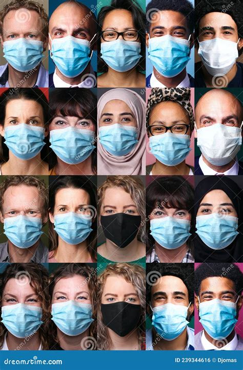 Beautiful People Wearing A Mouth Mask Stock Photo Image Of Hygiene