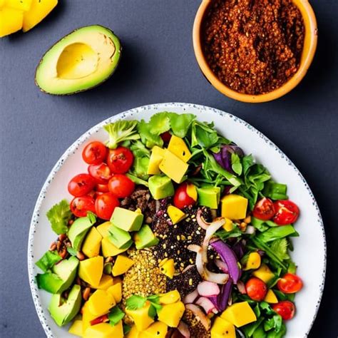 Salade Met Mango Avocado En Tomaat Jumbo