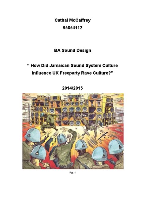 (PDF) How Did Jamaican Sound System Culture Influence UK Freeparty Rave ...