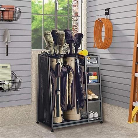 Golf Bag Garage Organizer Rack Golf Bags Golf Room Photography