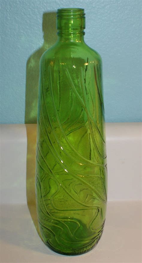 Vintage Gallo Green Ripple Wine Bottle Quart Etsy