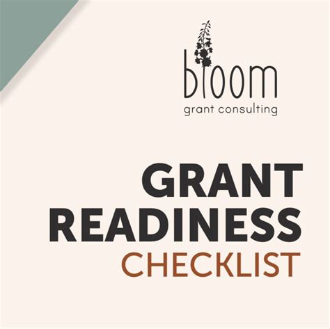 Interactive Grant Readiness Checklist Bloom Gc