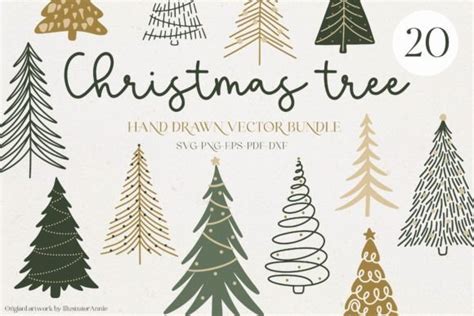 Christmas Tree SVG Vector Bundle Graphic by IllustratorAnnie · Creative ...