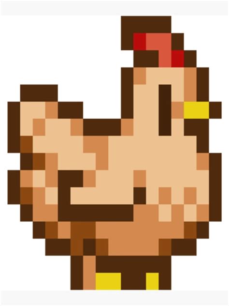 "Stardew Chicken" Poster for Sale by boozyprintz | Redbubble