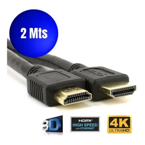 Cabo Hdmi K D Ultra Hd Metros Premium M Cobre Refor Ado Tomate