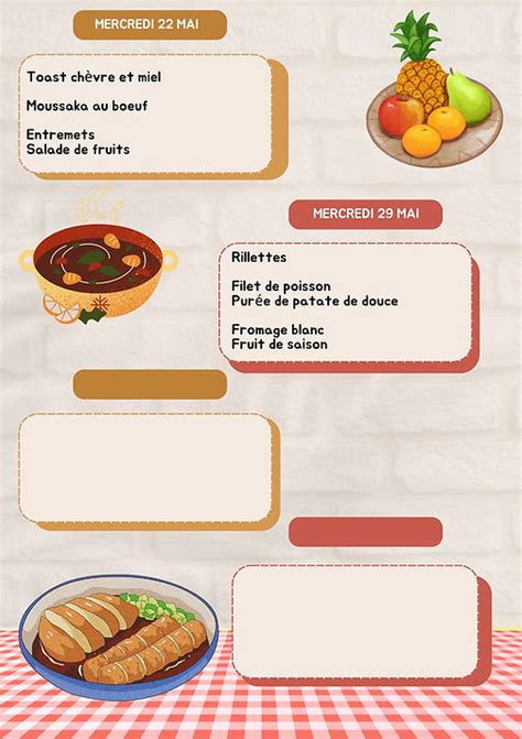 Menus Et Go Ters Actimomes