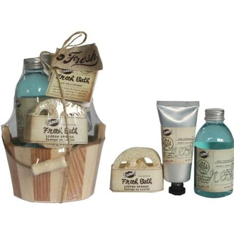 Coffret Cadeau Coffret De Bain Au D Licat Parfum D Aloe Vera Et Menthe