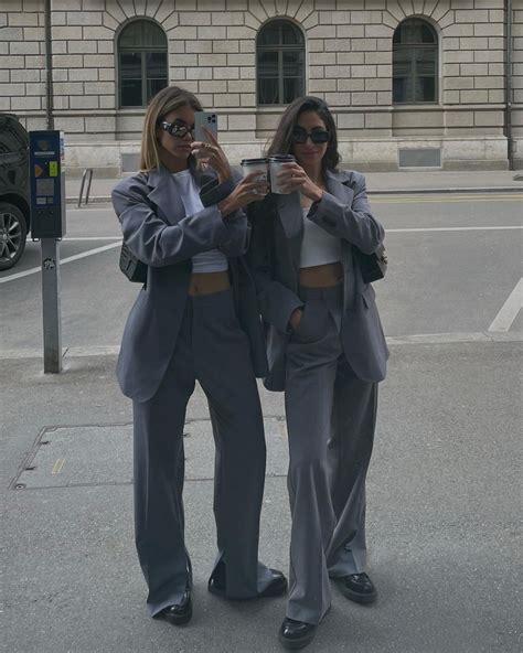 Twinning Outfits with Your Bestie | Suit Styles