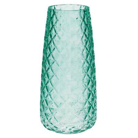 Bloemenvaas Groen Transparant Glas D10 X H21 Cm Primodo Warenhuis