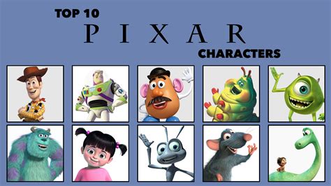 My Top 10 Pixar Characters By Artchanxv On Deviantart