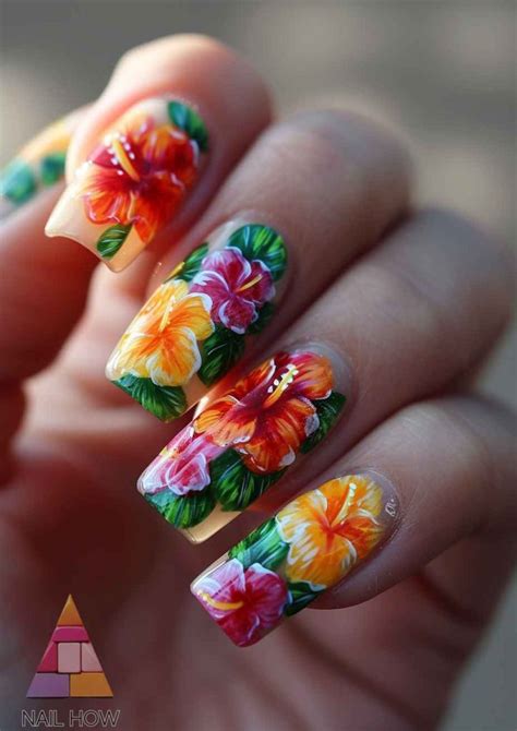 Aloha Nails Embrace The Hawaiian Spirit With Vibrant Nail Designs