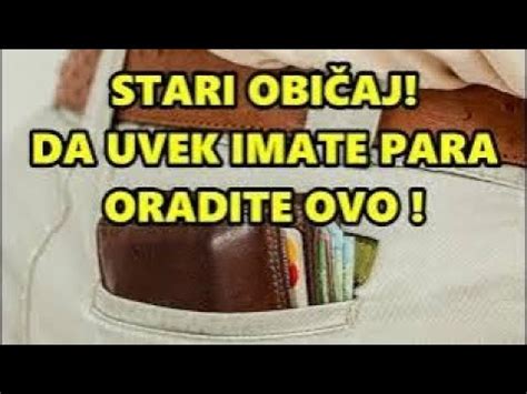 PROBAJTE NIŠTA NE KOŠTA STAVITE OVO U KUĆU I UVEK ĆETE IMATI PARA