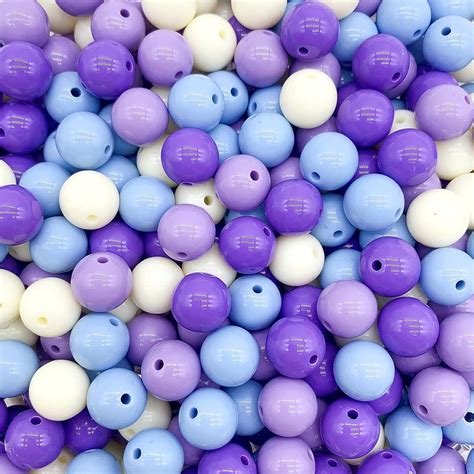 Amazon 500PCs 8mm Mixed Color Acrylic Round Beads Assorted