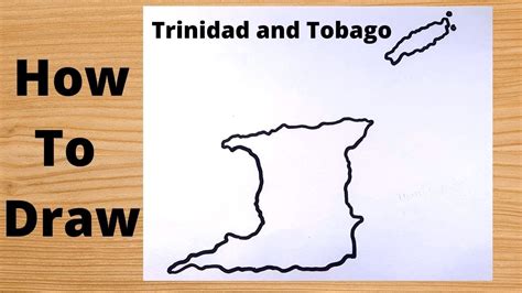 How To Draw Trinidad And Tobago Map Step By Step Youtube