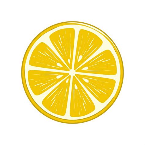 Lemon Slice Illustration Vector Art At Vecteezy