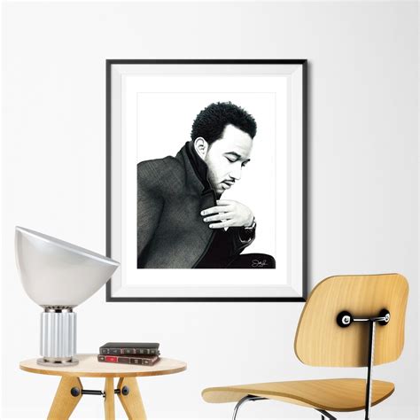 Legend John Legend African American Art Black Art Wall Art Art Print Multiple Sizes - Etsy