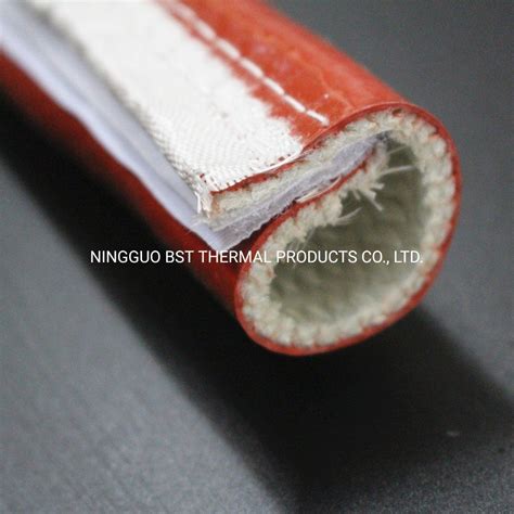 Silicone Fiber Glass Braided Sleeving Flame Retardant Cable Wrap