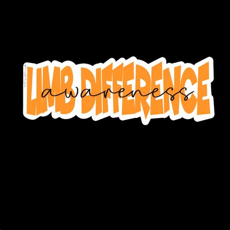 Limb Difference Awareness Sticker Etsy