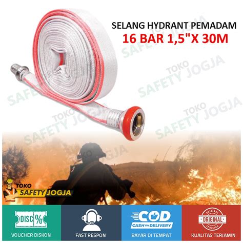 Jual Fire Hose Kanvas Selang Pemadam 1 5 Inch X 30 Mtr GOSAVE 16 BAR