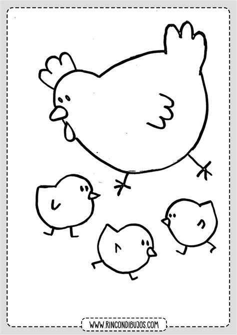 Dibujos De Gallinas Para Colorear Imprimir Y Colorear