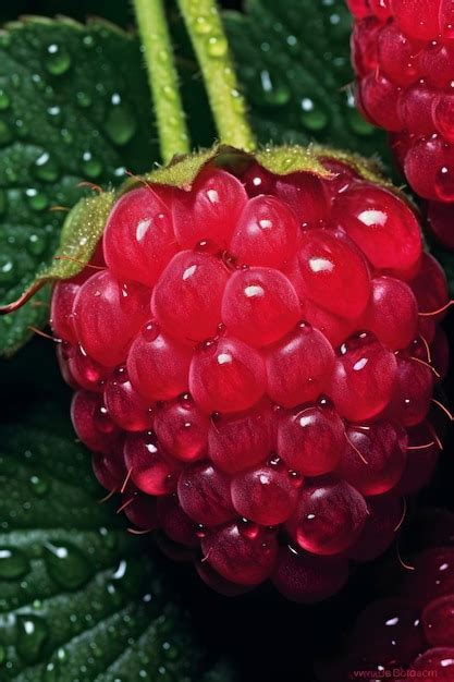 premium photo  close    raspberry