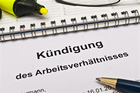 Betriebsbedingte K Ndigung Voraussetzungen Mit Muster