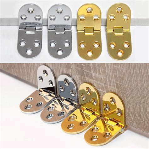 2x Cabinet Door Hinge Concealed Flap Hinge 180 Degree Folding Hinge