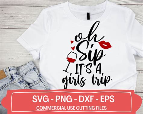 Oh Sip Its A Girls Trip Svg Png Girls Trip Funny Etsy Israel