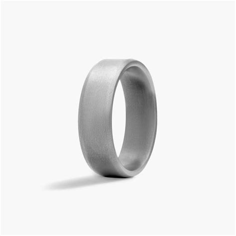 Tantalum Mm Satin Finished Beveled Edge Comfort Fit Ring Gta