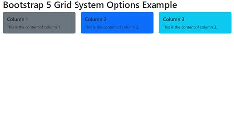 Bootstrap 5 Grid System Options GeeksforGeeks