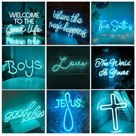 Navy Blue Neon Sign - LITA SIGN