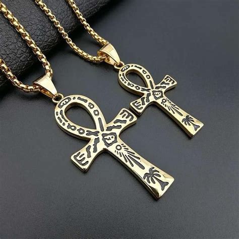 Collier Egyptien Croix Ankh Homme Bijoux Bijoux égyptiens Bijoux argent