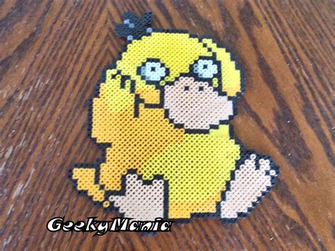 Pokémon Psyduck Sprite Perler Beads Etsy