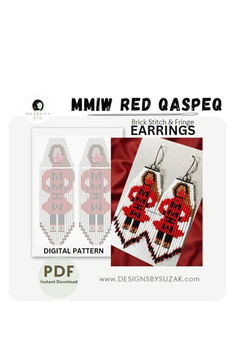 Mmiw Qaspeq Earring Pattern Parka Earrings Miyuki Round Pattern Pdf