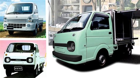 Japanese Tuner Gives A Retro Mazda Face To The Suzuki Carry Carscoops