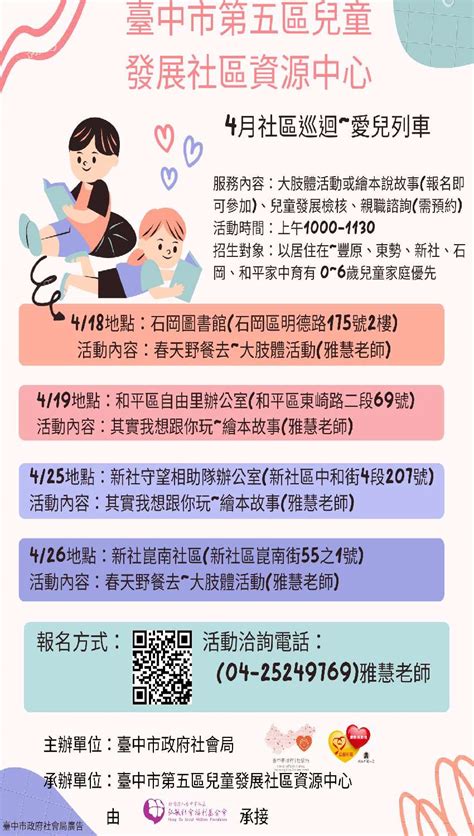 愛兒列車~社區巡迴服務活動日期：2023 04 30 Beclass 線上報名系統 Online Registration Form