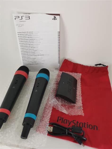 X Singstar Wireless Mikrofone Sony Playstation Ps Inkl