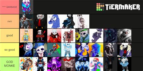 Sans Undertale Au List