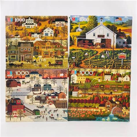 4 CHARLES WYSOCKI 1000 PC JIGSAW PUZZLES