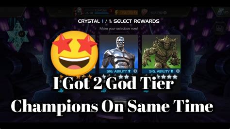 I Got 2 God Tier Champions On Same Time 🤩🤩🥳🥳 Mcoc Cosmic Nexus Crystal Mcoc Ishvalangaming