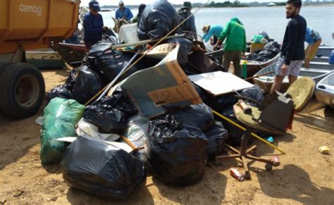 Volunt Rios Recolhem Meia Tonelada De Lixo Em Praias E Acampamentos Do