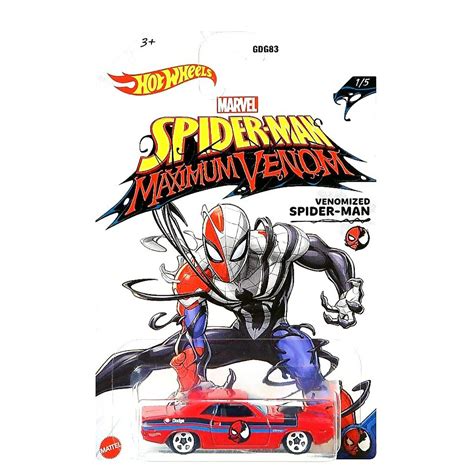 Hot Wheels Marvel Spider Man Maximum Venom Venomized Spiderman 70