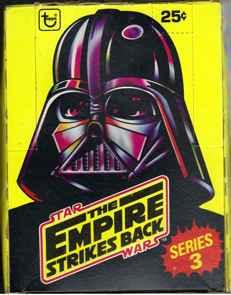 Topps Empty Display Wax Pack Box Of Seies Empire Strikes Back