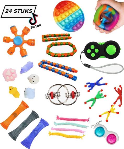 Fidget Toys Pakket 24 Stuks O A Simple Dimple Pop It Monkey