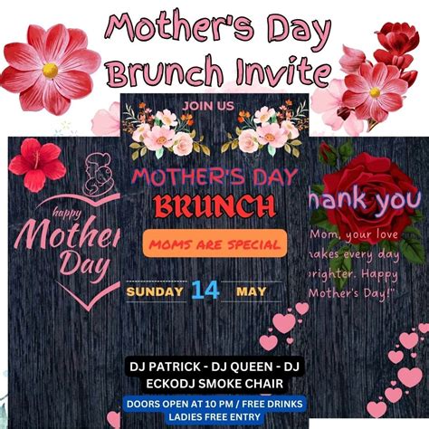 Editable Mother S Day Brunch Invitation Template Printable Mother S Day Celebration Invitation