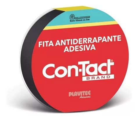 Cinta Adhesiva Antideslizante Contact Black De 5 Cm X 5 M Papel De