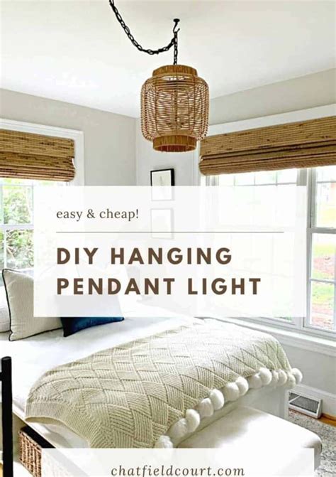 How to Make a DIY Hanging Light – Chatfield Court