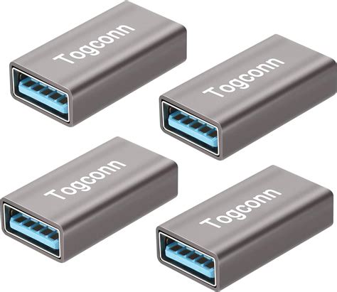 Togconn Female To Female Usb Adapter（4 Pack） Usb Type A 30 Female To Female 30