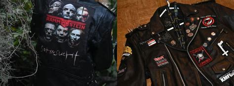 Custom Rammstein Back Patch On Leather Battle Jacket What Do You Think