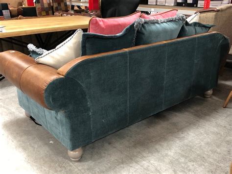 John Pye Auctions Vintage Brompton Seater Sofa In Tan Leather And